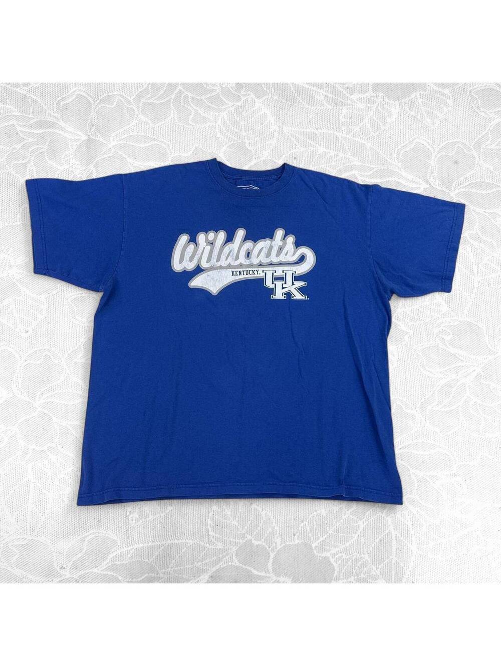 Kentucky Wildcats Blue 2000s Graphic T-Shirt - 2XL